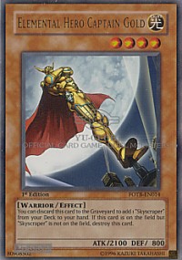 Elemental Hero Captain Gold (Ultimate Rare)